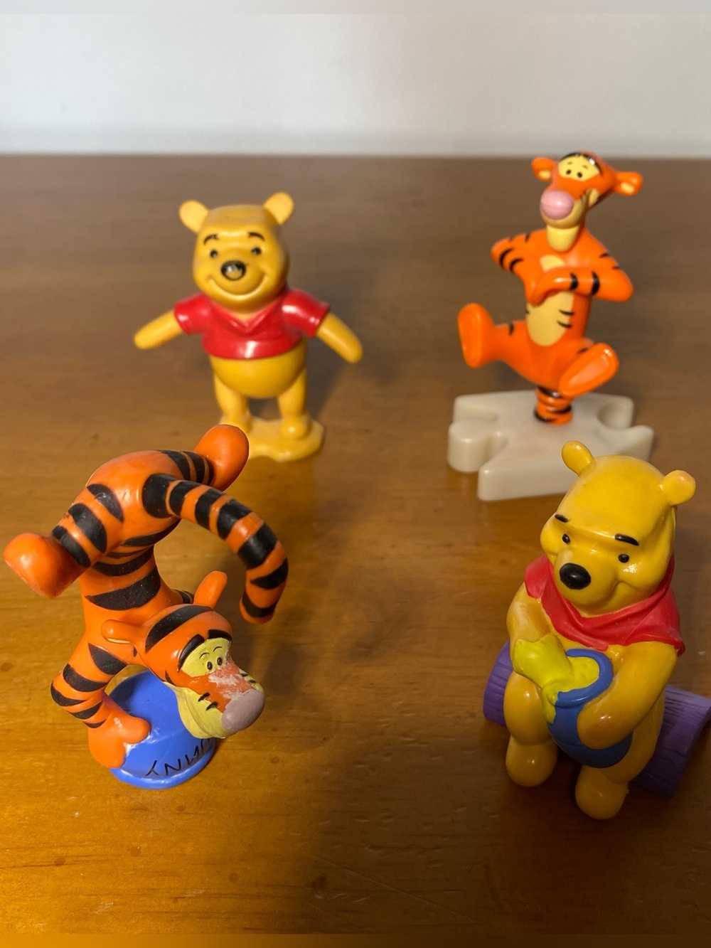 Vintage Winnie The Pooh Figures Figurines Toys Set Tigger Lot Of 4